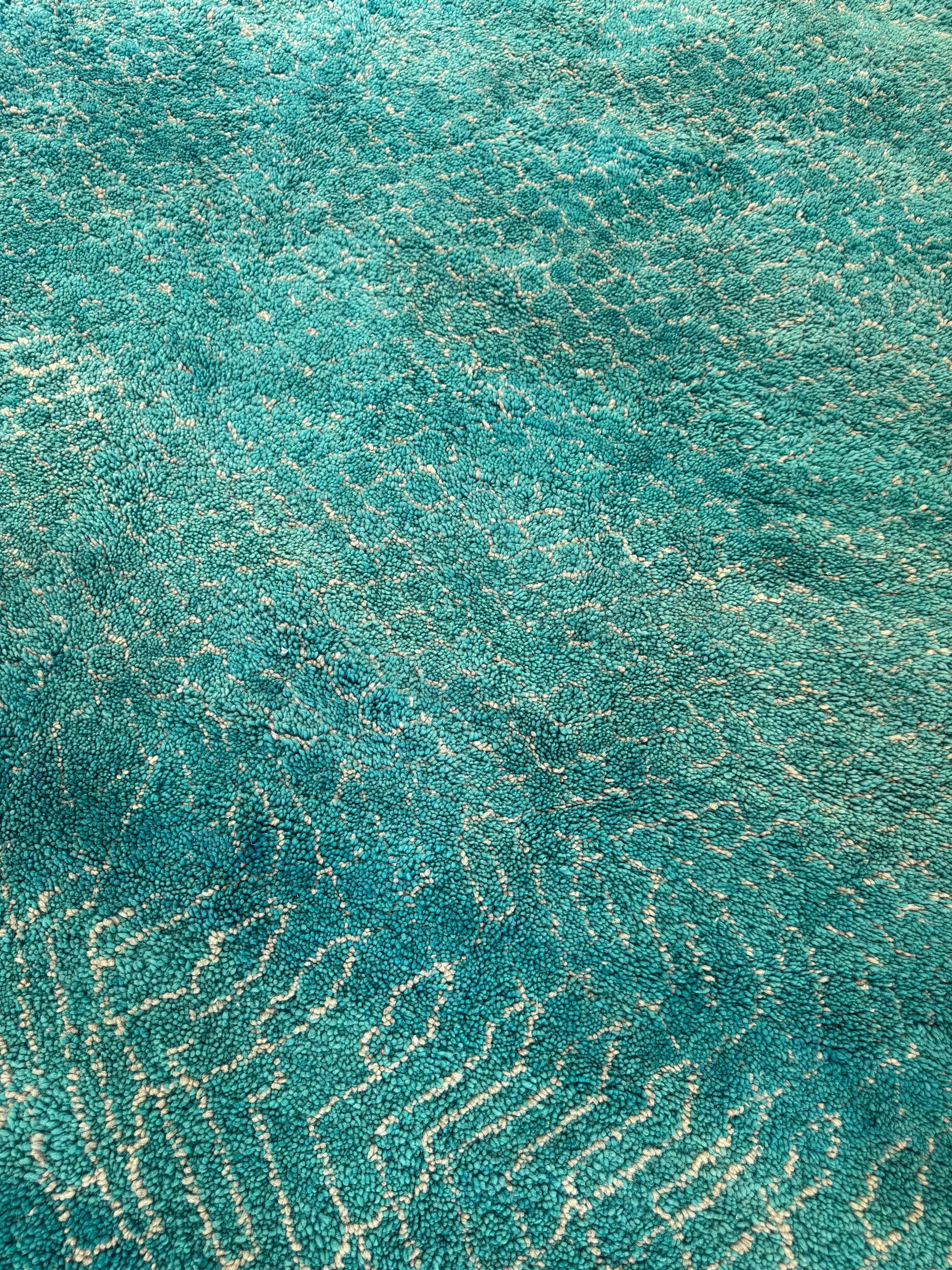 Vintage Moroccan Rug - Turquoise