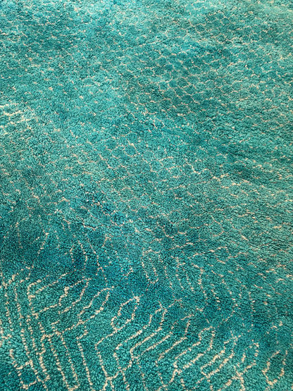 Vintage Moroccan Rug - Turquoise