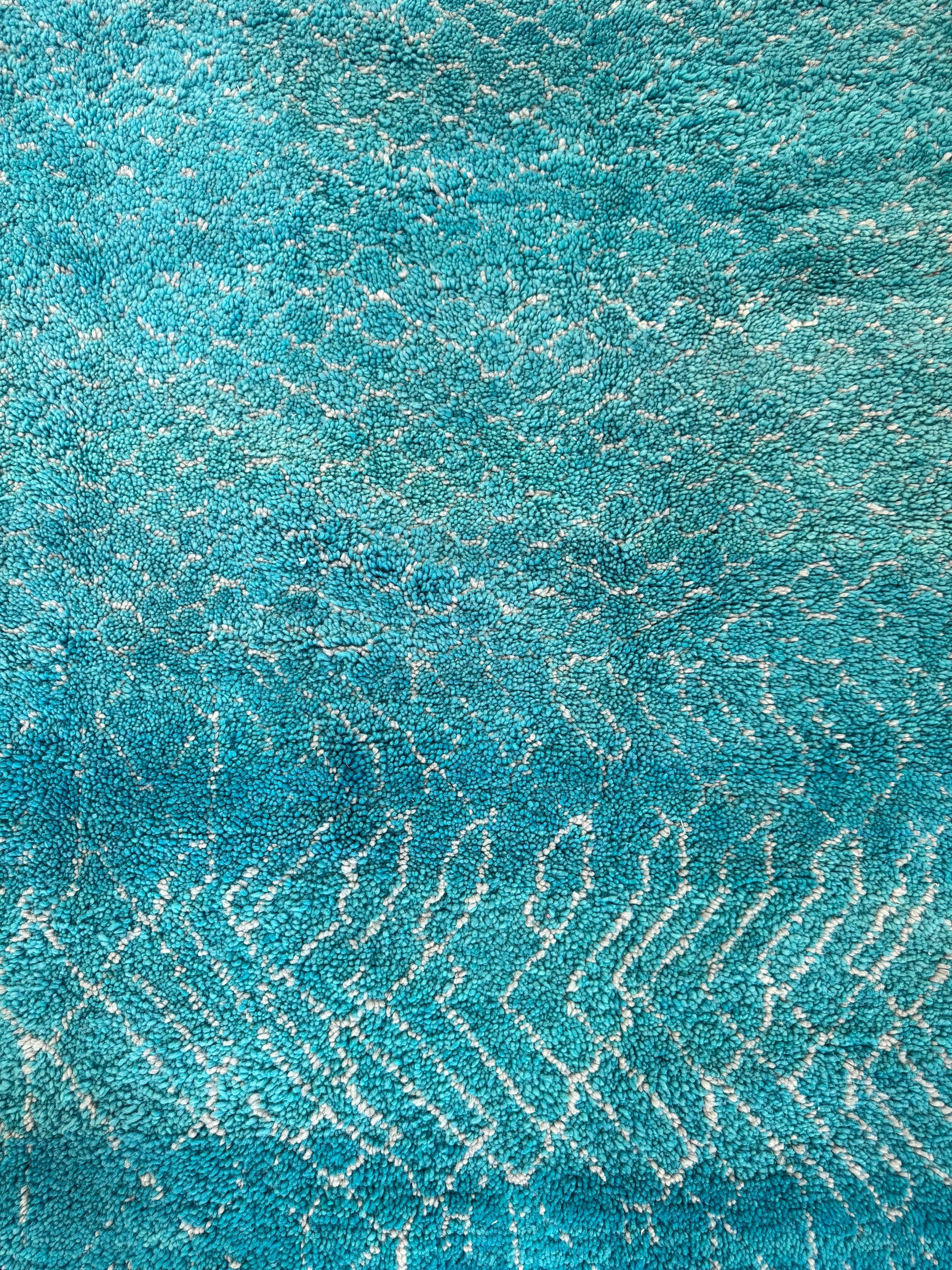 Vintage Moroccan Rug - Turquoise