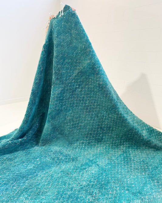 Vintage Moroccan Rug - Turquoise