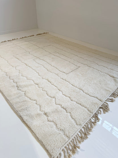 Vintage Moroccan Rug - Cream