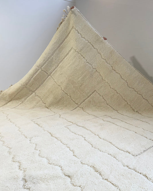Vintage Moroccan Rug - Cream