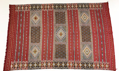 Vintage Handmade Kilim Rug from Morocco