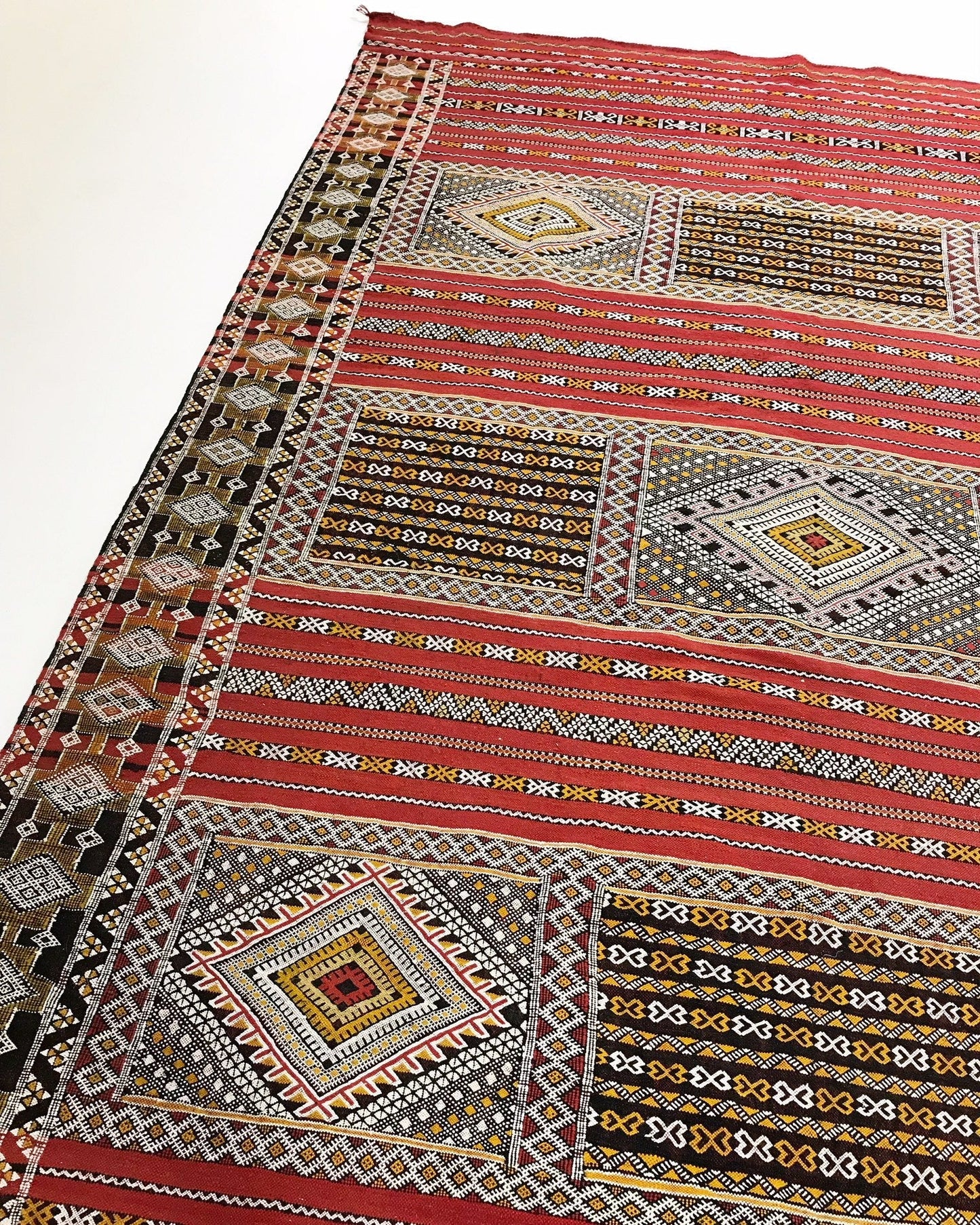 Vintage Handmade Kilim Rug from Morocco
