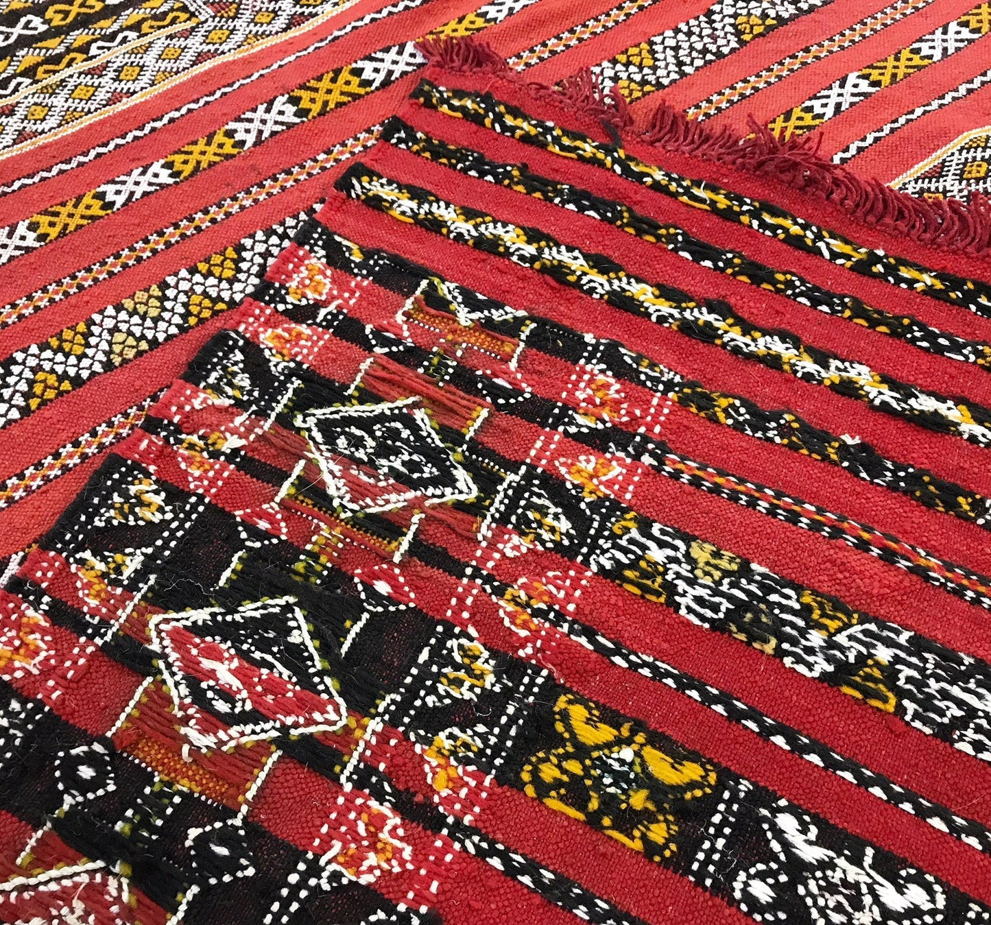 Vintage Handmade Kilim Rug from Morocco