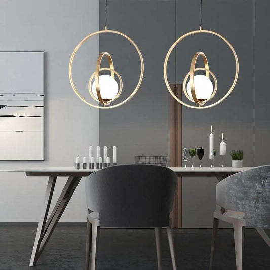 Rota - Rotating Gold Pendant Light by BO-HA