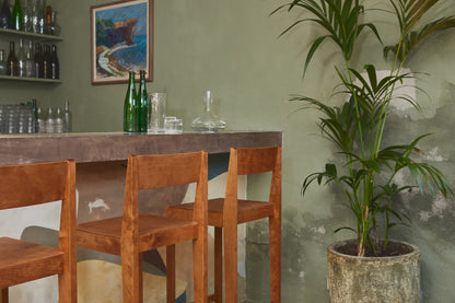 Bar Chair 01 | Warm Brown Birch